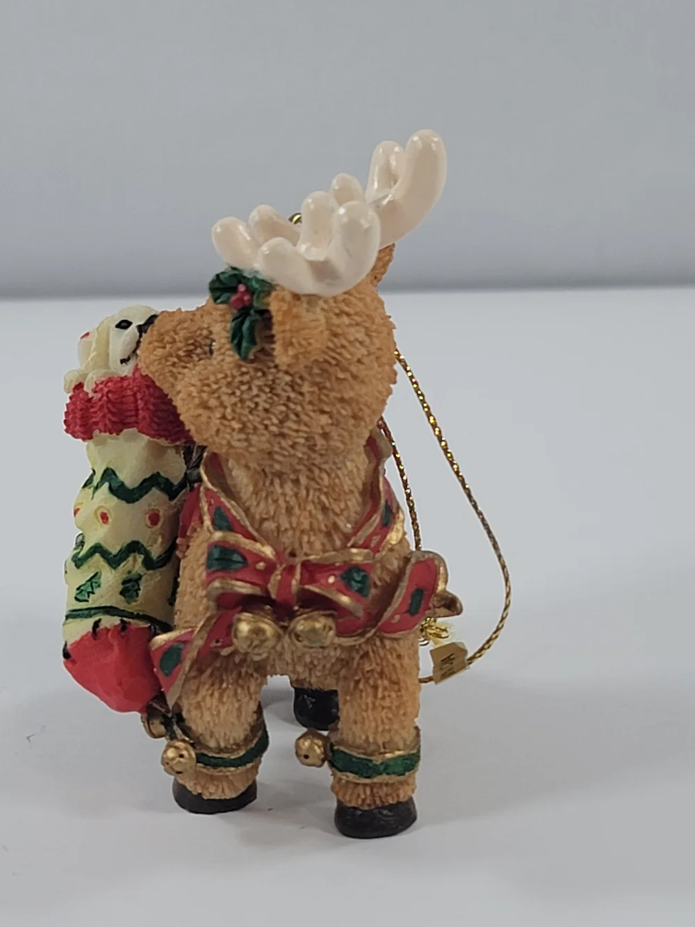 Kirkland Signature Collectible Gift Ornament Reindeer With Stocking